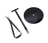 Blaihild Compact Acrylic Wrist Yarn Holder with 360 Rotating Loop for Knitting Crochet, No More Rolling Yarn Balls, Lightweight Portable for Indoor Travel Crafting on the Go (Black)