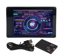 Blaihild Computer Temp Monitor, 3.5 Inch IPS USB Mini Screen PC CPU RAM Data Monitor with Customizable Layout, for RasPi