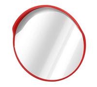 Blaihild Convex Security Mirror 18 Inch Diameter Shatterproof Polycarbonate 180 Degree Wide Angle View with Rotating Bracket for Driveway Parking Lot Blind Spot Elimination Prevents (45cm/17.7in)