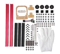 Blaihild DIY Mini Open Frame, Aluminum Alloy ITX Computer Case with ATX Power Supply Support, for PC Building and Heat Dissipation