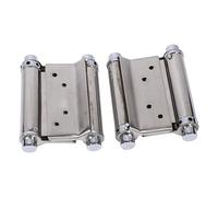 Blaihild Double Action Spring Hinge 3 Inch Stainless Steel Saloon Cafe Swing Door Hinges, 1.5MM Thickness 15Kg Single Bearing, No More Door Sag or Rust, Adjustable Tension for Bar Counter