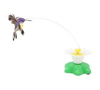 Blaihild Electric Flying Bird Cat Toy, Interactive Lifelike Movement for Kitten Small Animals with 360 Degree Rotation, Switch on Base for Easy Operation