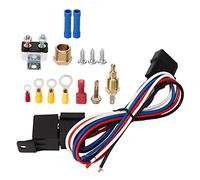 Blaihild Electric Radiator Fan Thermostat Control Relay Wire Kit, 12V for