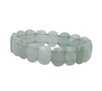 Blaihild Elegant Crystal Bead Bracelet Natural Gemstones Handcrafted with Elastic Cord Flexible Fit for Birthdays, Anniversaries, Weddings & Daily Wear (Green Aventurine)