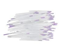 Blaihild Fiberglass Nail Tips 100 Pcs 5.5cm Half Cover False Nail Extension Forms, Flexible Lightweight for Gel UV Builder Acrylic, for Art Studio Technician Home DIY Manicure Lovers