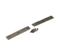 Blaihild Folding Table Hinge 50 Pack 58x19mm Iron Cabinet Hinges, Streamlined Fold Down Hinge for Sewing Machine Table Computer Desk Extension, 300 Screws Included, 90 Degree Locking for (Bronze)