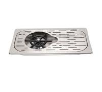 Blaihild Glass Rinser 12.9x6.9in Compact Size for Sink Installation High Pressure Rinse System Cup Washer for Home Kitchen, Coffee Bar, Small Space Setup (Silver)