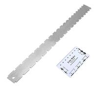 Blaihild Guitar String Action Gauge, Stainless Steel Notched Neck and Pitch Height Ruler with Clear Scales, for Electric and Acoustic Guitars
