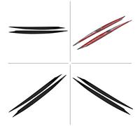 Blaihild Headlight Eyebrow Trim Cover for 7 GTI 2013-2018, ABS (Black) | Front Lamp Eyelids Pair, Black ABS Plastic, Mud Scratch Protection, Aerodynamic Deflector, Adhesive Stick-On, Driver