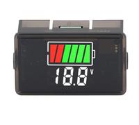 Blaihild LED Battery Voltage Monitor DC 8-100V Digital Voltmeter Display, PVC Screen Protector Reverse Polarity Protection, Low Voltage Flash Alarm with Memory for Car Motorcycle Boat SUV (White