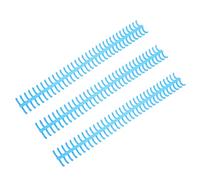 Blaihild Loose Leaf Binding Rings 34 Holes Plastic Back Spine 12mm Inner Diameter Holds 85 Sheets for Manual Binding Projects, 10 Pack Detachable Design Easy Open Close for Office School (Blue)