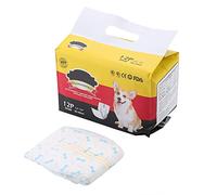 Blaihild Male Dog Diaper, Breathable Soft Belly Wraps for Physiological Period, with Adjustable Sticky Design and Blue Bone Pattern, 4 Sizes XS S M L (S)