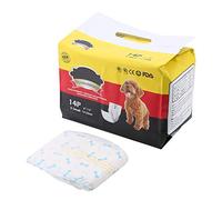 Blaihild Male Dog Diaper, Breathable Soft Belly Wraps for Physiological Period, with Adjustable Sticky Design and Blue Bone Pattern, 4 Sizes XS S M L (XS)