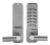 Blaihild Mechanical Combination Door Lock Zinc Alloy 1 to 11 Digit Code Keyless Entry for 30mm to 60mm Thickness, 8000+ Combinations No More Lost Keys, for Office Workshop Storeroom