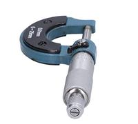 Blaihild Outside Micrometer 0.01mm Accuracy Stainless Steel Tool for Machinery Factories, Thickness Measuring 0-25mm Range with Wrench and Case (0-25mm)