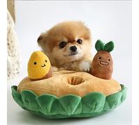 Blaihild Plush Dog Puzzle Toy Soft Snuffle Mat for Boredom Relief, 1 Piece Sweet Potato Design, Interactive Treat Hiding for Indoor Dogs, Slows Feeding for Digestion Aid, Stress Relief