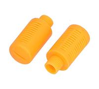 Blaihild Pneumatic Muffler Plastic PBT Threaded Set 25 Pcs 1/8 1/4 3/8 /2 NPT for Air Compressor Exhaust Valve Cylinder, Noise Reduction to .0MPa, for Quiet Workshop Automated (#2)