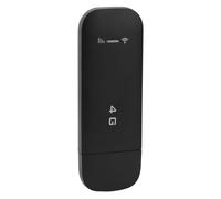Blaihild Portable 4G USB WiFi Router with SIM Card Slot for 10 Devices, 4G LTE High Speed Internet Access, WPA2 Encryption Plug and Play for Travelers Remote Workers (Black)