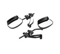 Blaihild RV Truck Towing Mirror Extensions 2pcs 360° Adjustable | Clip On Side Mirror Expanders with Rain Guards for SUVs Trailers, Left Right Installation, Expands Rear View for Safe Lane