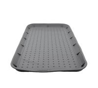 Blaihild Silicone Shoe Tray 30x15 Inch Non Slip Boot Mat with 1.5 Inch Raised Edge Mud Catcher for Front Entryway Garage Pet Feeding Area (Grey)