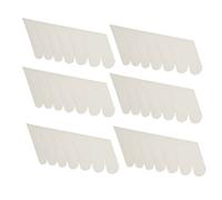 Blaihild Silk Nail Wrap White Adhesive Nail Stickers 6pcs Thin Cloth Patch for Reinforcement, Transparent Protector Stickers for Broken Repair