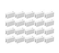 Blaihild Sliding Door Window Lock 20 Pack Plastic Stop Block for Patio Door Security, No More Slamming on the Track At the Rental Apartment and the Finger Pinch on the Closet At the (Long Length)