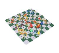 Blaihild Snakes and Ladders Board Game 35cm Rubber Roll Up Mat, Portable Family Game Set for 2-4 Players, Indoor Outdoor Fun, No Reading Required Play, Compact Dice Race Activity for Home