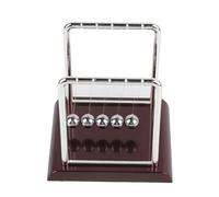 Blaihild Square Newton‘s Cradle Large Size 5 Pendulum Balls Physics Toy for Home Office Desk Silent Fidget Toy for Adults Anxiety Relief, Kinetic Desk Sculpture STEM Gift (Medium square pool ball)