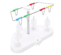 Blaihild Thread Stand 4 Spool Adjustable Height for Serger 14HD854 S0100 HD0450S HD0400S SE017 Stable Trapezoid Structure Simultaneous Thread Management Ergonomic Sewing for Home Projects