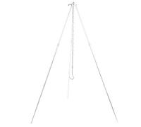 Blaihild Ultra Light Alumina Barbecue Grill, Portable Tripod with Adjustable Hanging Chain, Perfect for Family Camping and Picnic Cooking