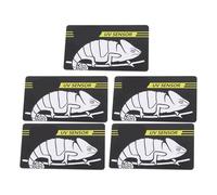 Blaihild UVB Test Card 5 Pack Reusable 500 Times Indicator, 10 Second Quick Reading Reptile Lamp Tester for Bulb Replacement, Plastic Sensor Card for Lizard Vivarium Terrarium