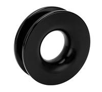 Blaihild Winch Recovery Ring 41000lbs Aluminum Snatch Block for Soft Shackle 7/16in 1/2in and Winch Ropes 3/16in 1/4in 3/8in Smooth Edges Off Road Vehicle Towing ATV UTV SUV Truck (Black)