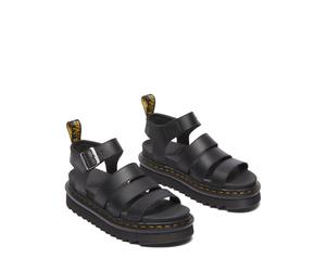 Blaire Athena Leather Sandals Black