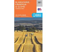 Explorer 381 Blairgowrie, Kirriemuir & Glamis Map With Digital Version - Orange, Orange One Size