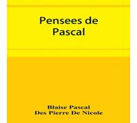 Blaise Pascal Pensées de Pascal Paperback Book Blaise Pascal Multicolor