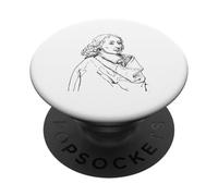 Blaise Pascal Portrait Math Physics Teacher PopSockets Adhesive PopGrip