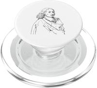 Blaise Pascal Portrait Math Physics Teacher PopSockets PopGrip for MagSafe
