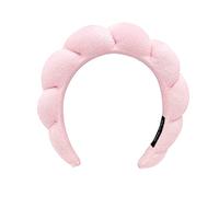 BLAISTER Skincare Spa Makeup Headband - Soft Towel for Facial Mask & Shower (Pink)