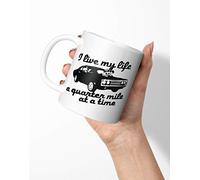 BLAK TEE I Live My Life Quarter Mile At A Time Dom Toretto FF F8 Porcelain Coffee and Tea Mug 330 ml