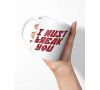 BLAK TEE I Must Break You Ivan Drago Quote Porcelain Coffee and Tea Mug 330 ml