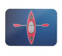 BLAK TEE Red Kayak with Paddle Mouse Pad 18 x 22 cm in 3 Colours Blue