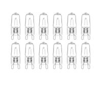 Blakapoo 12 Pack G9 Halogen Light Bulbs 28W, G9 28w Clear Capsule Halogen Lamps Dimmable 370LM Warm White 2800K, G9 Halogen for Cooking Lighting, Chandeliers, Cabinet Lights, Landscape Lights