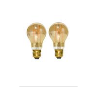Blakapoo E27 LED Edison Screw Bulb Vintage, A60 Filament Light Bulbs 6W Equal to 60W, Warm White 2200k, 550lumen, Non-Dimmable, Pack of 2