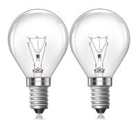 Blakapoo Scentsy Light Bulb E14, G45 Wax Burner Bulbs, Dimmable, Warm White 2700K, 230V, Small Edison Screw Round, for Wax Warmer, Wax Melt Burner, Oven Light Bulb 300°C, Pack of 2