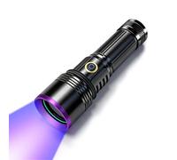 Blakapoo UV Torch Rechargeable 365nm, Blacklight Torches, 30W, UV Flashlight USB, High Power Torch for Pet Urine Detection, Resin Curing, Bed Bugs, Ringworm, Rock Hunting, Blood Tracking, AC Leak