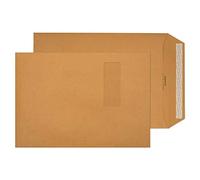 Blake Avant Garde - Premium C4 Window Envelopes (324 x 229mm) - Pack of 250 - Superior Thickness 130GSM - PowerSeal - Heavyweight Grade Envelope - Brown Peel and Seal Envelopes Window 12.7 x 9" AG0048