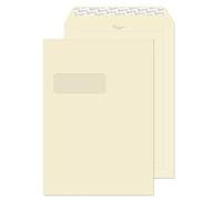 Blake Business C4 324 x 229 mm 120 gsm High Window Pocket Peel & Seal Envelopes (61892) Cream Wove - Pack of 250