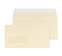 Blake Business - Cream Envelopes DL Window (110 x 220 mm) - Pack of 500 - Premium 120GSM - FSC Peel and Seal White Envelopes - Business Office Supplies - Laser & Printer Compatible 61884