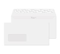 Blake Business DL 110 x 220 mm 120 gsm Peel & Seal Wallet Window Envelopes (91265) Diamond White Laid - Pack of 50