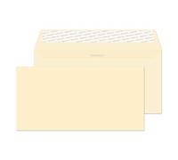 Blake Business DL 110 x 220 mm 120 gsm Peel & Seal Wallet Envelopes (61255) Cream Wove - Pack of 50